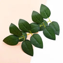 Realistic matte silk greenery rose leaves wedding and home decor by Decorbites