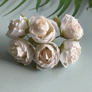 Pink & deep red artificial roses bridal bouquet wedding decor by Decorbites