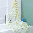 Pink artificial sakura flowers vine garden and wedding decor by Decorbites