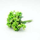 Vibrant assorted artificial stamen flowers for living room decor by Decorbites