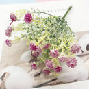 Pastel pink and lavender artificial succulent tree living room decor by Decorbites