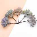 Pastel artificial water grass vase plants for living room decor by Decorbites