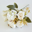 Artificial western rose wedding decor pink & mauve bouquet bedroom by Decorbites