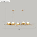 GobekUsa Artistic Aluminum Wire Nest Island Lamp with Wood Egg and Bird: A Unique Suspension for Dining Room
