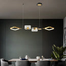 GobekUsa Artistic Metal LED Ceiling Pendant Light for Dining Room - Gold Ring Island Fixture