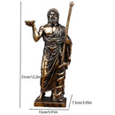 GobekUsa Asclepius Mini Statue: Greek God of Medicine Resin Figurine for Home Office Decor