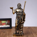 GobekUsa Asclepius Mini Statue: Greek God of Medicine Resin Figurine for Home Office Decor