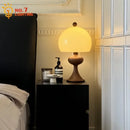 GobekUsa Ash Wood Bubble Glass LED Table Lamp - Medieval Designer Hanging Light