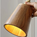 GobekUsa Ash Wood LED Wall Lamp with Pull Chain Switch for Home Decor