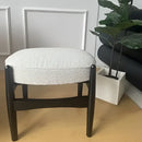 GobekUsa Ash Wood Makeup Bench Dressing Chair for Small Spaces