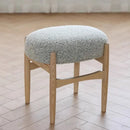 GobekUsa Ash Wood Makeup Bench Dressing Chair for Small Spaces
