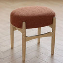 GobekUsa Ash Wood Makeup Bench Dressing Chair for Small Spaces