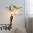 GobekUsa Ash Wood Up Down LED Wall Lights Living Room Stair Lamp