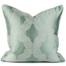 GobekUsa Asian Landscape Painting Jacquard Square Pillow Cover 45x45cm