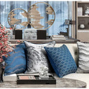 GobekUsa Asian Landscape Painting Jacquard Square Pillow Cover 45x45cm