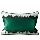 GobekUsa Asian Landscape Painting Jacquard Square Pillow Cover 45x45cm
