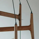 GobekUsa ASTRA Wood Pendant Light Multi Head LED Chandelier Interior Decor Lamp