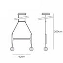 GobekUsa ASTRA Wood Pendant Light Multi Head LED Chandelier Interior Decor Lamp