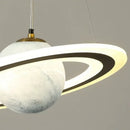 GobekUsa Astronaut Ball LED Light: Modern Boys Room Decor, Acrylic Planet Earth Pendant