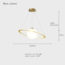 GobekUsa Astronaut Ball LED Light: Modern Boys Room Decor, Acrylic Planet Earth Pendant