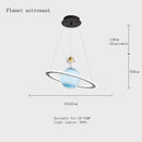GobekUsa Astronaut Ball LED Light: Modern Boys Room Decor, Acrylic Planet Earth Pendant