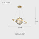 GobekUsa Astronaut Ball LED Light: Modern Boys Room Decor, Acrylic Planet Earth Pendant