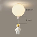 GobekUsa Astronaut Balloon Ceiling Lamp: Modern Minimalist LED Chandelier for Kids' Room