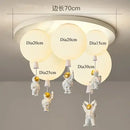 GobekUsa Astronaut Balloon Ceiling Lamp: Modern Minimalist LED Chandelier for Kids' Room