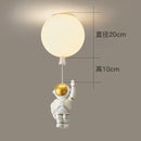 GobekUsa Astronaut Balloon Ceiling Lamp: Modern Minimalist LED Chandelier for Kids' Room