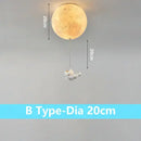 GobekUsa Astronaut Bubble Chandelier Light - Moonlight Bedroom Ceiling Lamp
