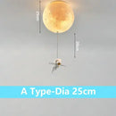 GobekUsa Astronaut Bubble Chandelier Light - Moonlight Bedroom Ceiling Lamp
