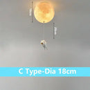 GobekUsa Astronaut Bubble Chandelier Light - Moonlight Bedroom Ceiling Lamp