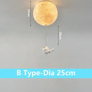 GobekUsa Astronaut Bubble Chandelier Light - Moonlight Bedroom Ceiling Lamp