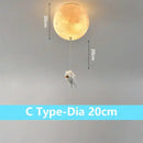 GobekUsa Astronaut Bubble Chandelier Light - Moonlight Bedroom Ceiling Lamp