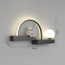 GobekUsa Astronaut Cartoon Sconce Metal Lighting for Creative Living Room Décor