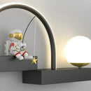 GobekUsa Astronaut Cartoon Sconce Metal Lighting for Creative Living Room Décor