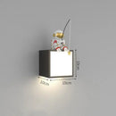 GobekUsa Astronaut Cartoon Sconce Metal Lighting for Creative Living Room Décor