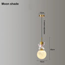 GobekUsa Astronaut Chandelier: Personalized Children's Room Decor Lighting for Warm Atmosphere