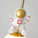 GobekUsa Astronaut Chandelier: Personalized Children's Room Decor Lighting for Warm Atmosphere