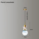 GobekUsa Astronaut Chandelier: Personalized Children's Room Decor Lighting for Warm Atmosphere