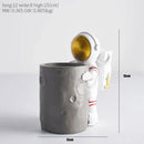 GobekUsa Astronaut Cosmonaut Pen Holder Figurines for Home Office Desk Decoration