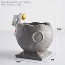 GobekUsa Astronaut Cosmonaut Pen Holder Figurines for Home Office Desk Decoration