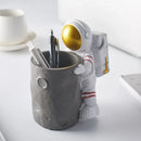 GobekUsa Astronaut Cosmonaut Pen Holder Figurines for Home Office Desk Decoration