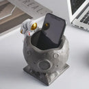 GobekUsa Astronaut Cosmonaut Pen Holder Figurines for Home Office Desk Decoration