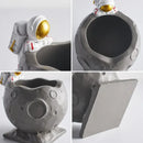 GobekUsa Astronaut Cosmonaut Pen Holder Figurines for Home Office Desk Decoration