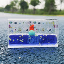 Astronaut drift keychain liquid hourglass stress relief bedroom decor by Decorbites