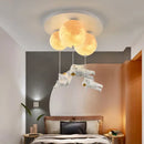 GobekUsa Astronaut Globe Ceiling Light for Kids Room - 18cm/20cm/25cm