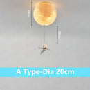 GobekUsa Astronaut Globe Ceiling Light for Kids Room - 18cm/20cm/25cm