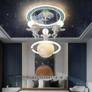 GobekUsa Astronaut LED Ceiling Light for Children's Room Fixtures