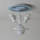 GobekUsa Astronaut LED Ceiling Light for Children's Room Fixtures